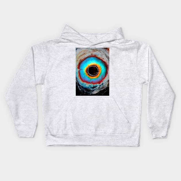 Blackhole Illustration in Modern Contemporary Style Kids Hoodie by Nisuris Art